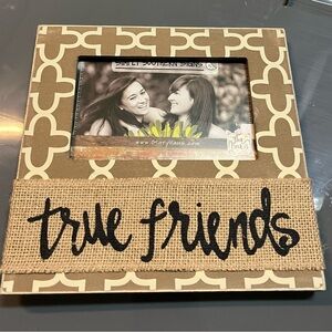 Simply Southern True Friends Frame - Cream and Brown